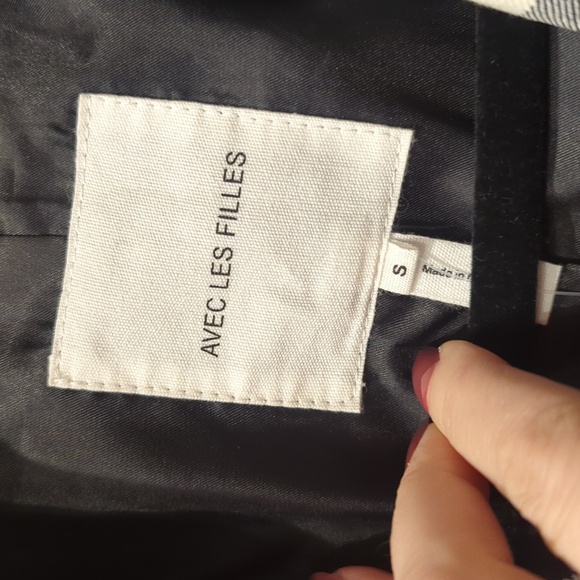 Avec Les Filles Anthropologie checkered blazer double breasted - Picture 4 of 9